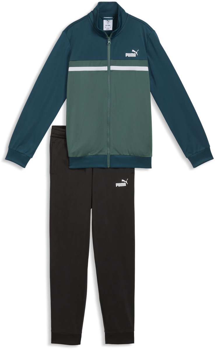 Poly Colorblock Suit B Midnight Petrol