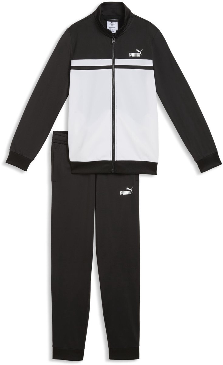 Poly Colorblock Suit B Zwart