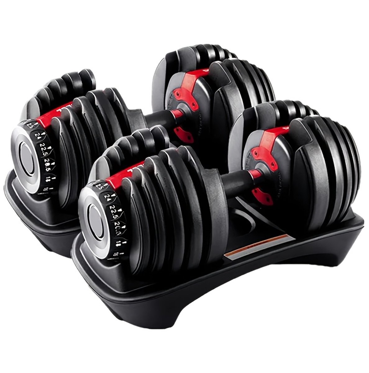 2 x 24KG Verstelbare Dumbbell Set – Professionele Halters voor Krachttraining