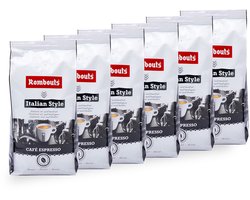 Koffiebonen Aanbieding - Rombouts Italian Style 6x500 - Rombouts - 3000gr - Koffiebonen Proefpakket