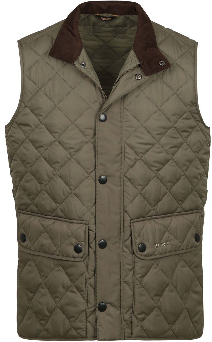 Barbour New Lowerdale Gilet – Heren Bodywarmers Groen