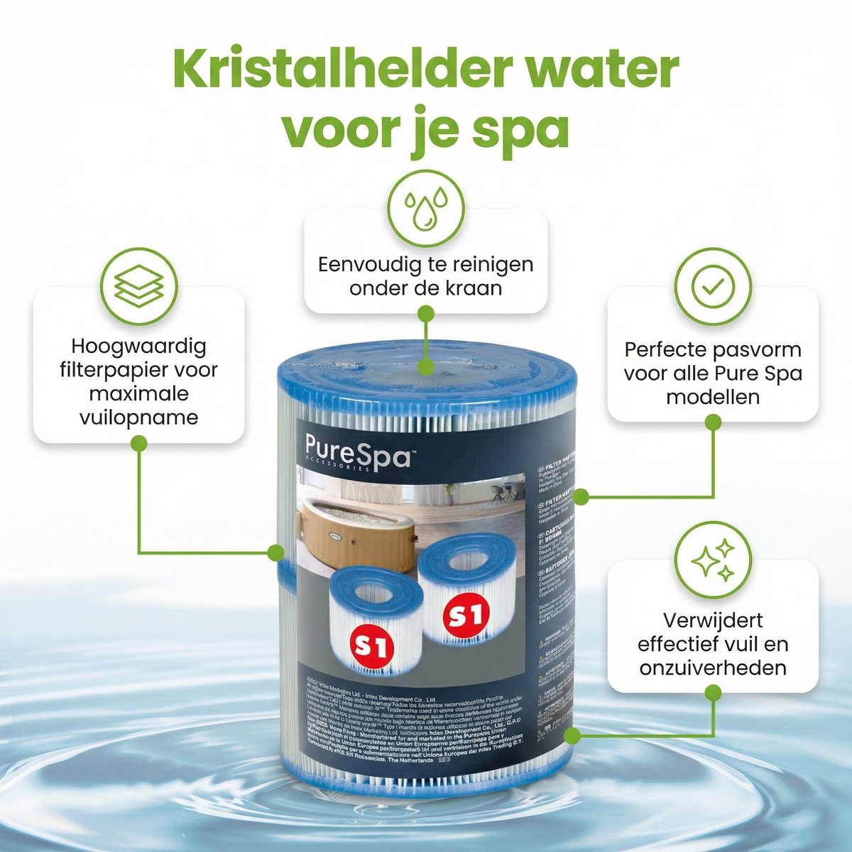 Zwembad Onderhoudspakket - Onderhoud Zwembad - bevat Scrubpad - Schepnet - Borstel - Scrubborstel - Filters - Chloordrijver - Chloor - PH-min en PH-plus (7-delig) – foto 2