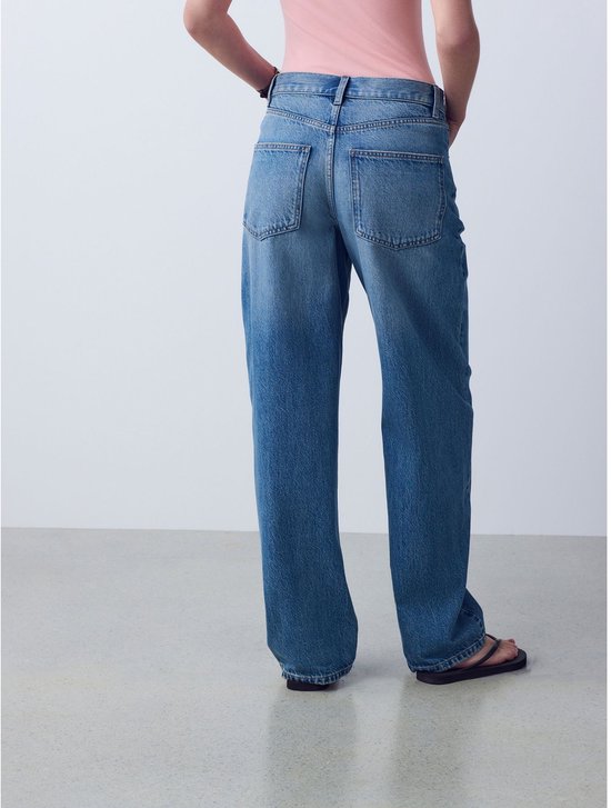 Next - Dames - Jeans met wijde, ronde pijpen - Tall - Blauw