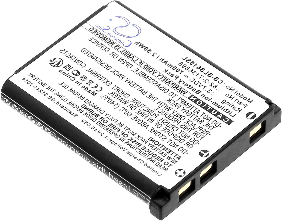 Batterij Vervanging - Reserve Batterij - Headset Opladen - Li-ion Technologie - 700mAh - Zwart