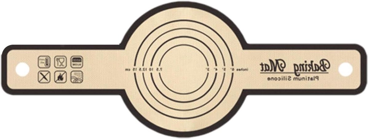 Siliconen Deegmat - Bakmat Kneedmat - Brood Bakken - Met Nauwkeurige Schaal - 56 x 21 cm - Zwart