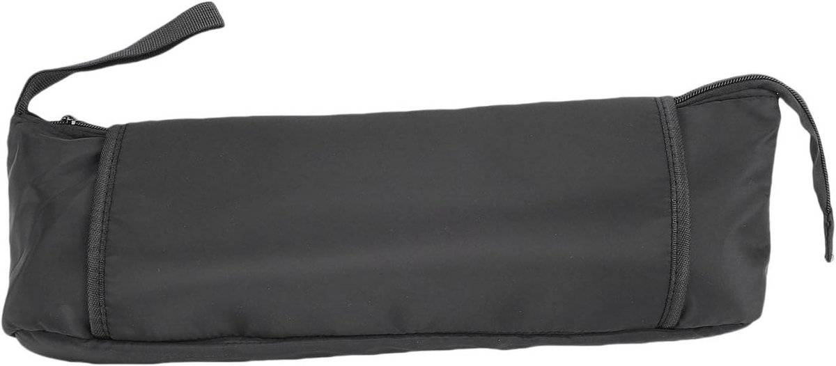 Haargereedschap Organizer - Reisetui Hittebestendige Mat - Styling Onderweg - Dubbele Functionaliteit - 47x12x15cm - Zwart