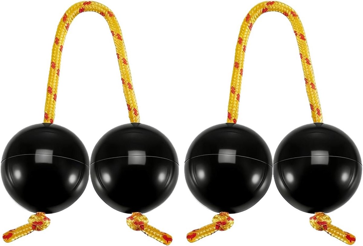 Ritmische Bal - Muziek Ei - Muziek Maken - Duurzaam PVC - 2 Paar - Zwart