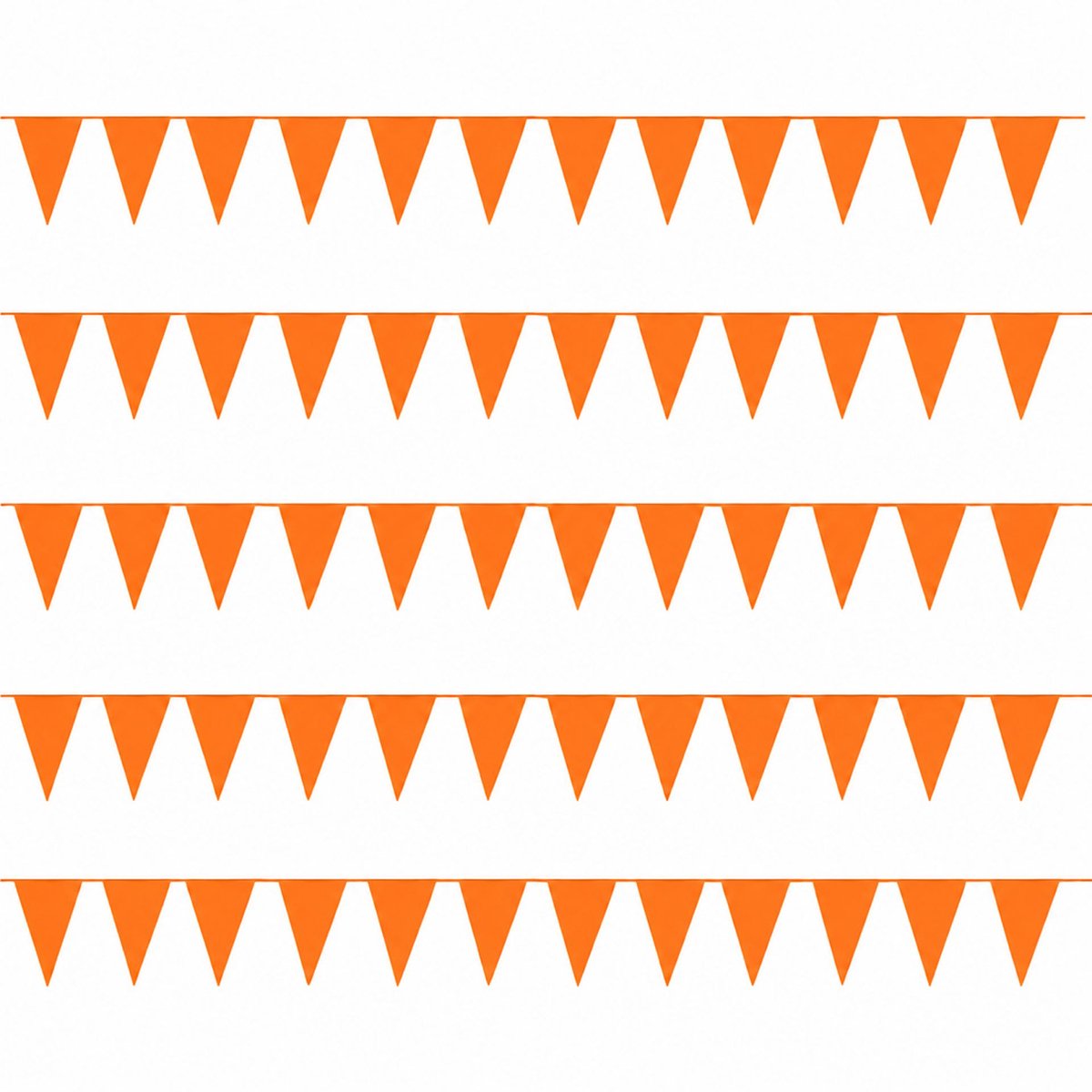 Oranje Vlaggenlijn - Set van 10x 50 meter - 500 meter