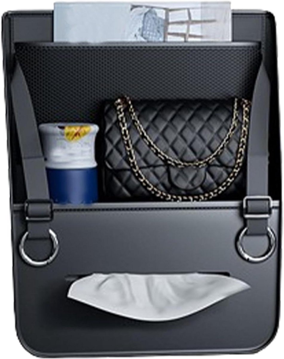 Auto organizer - Middenconsole tas - Auto opruimen - Verstelbaar gespontwerp - 36x17x36 cm - Zwart