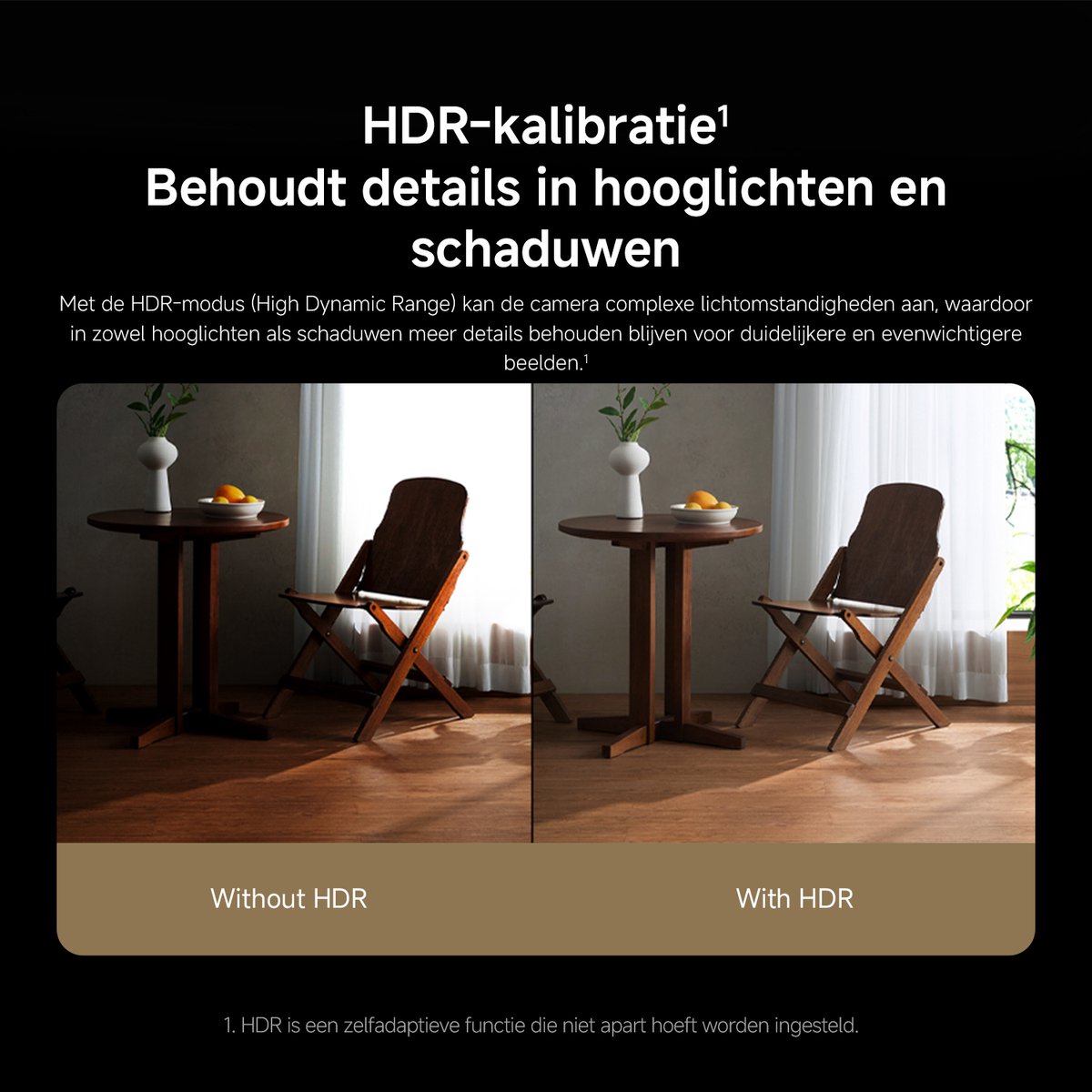 Xiaomi Smart Camera C701 EU - Beveiligingscamera Binnen - 4K 8MP AI Detectie - 360° Pan & Tilt - Kleurennachtzicht - WiFi 6 Dual-Band - Persoons- & Huisdierdetectie - Google Home & Alexa - Tweerichtingsaudio thumbnail 2