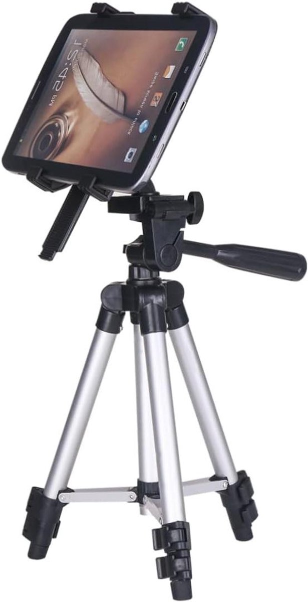 Tabletstandaard - Draagbaar Statief - Video Bellen - 180 Graden Rotatie - 7-14 Inch - Zilver