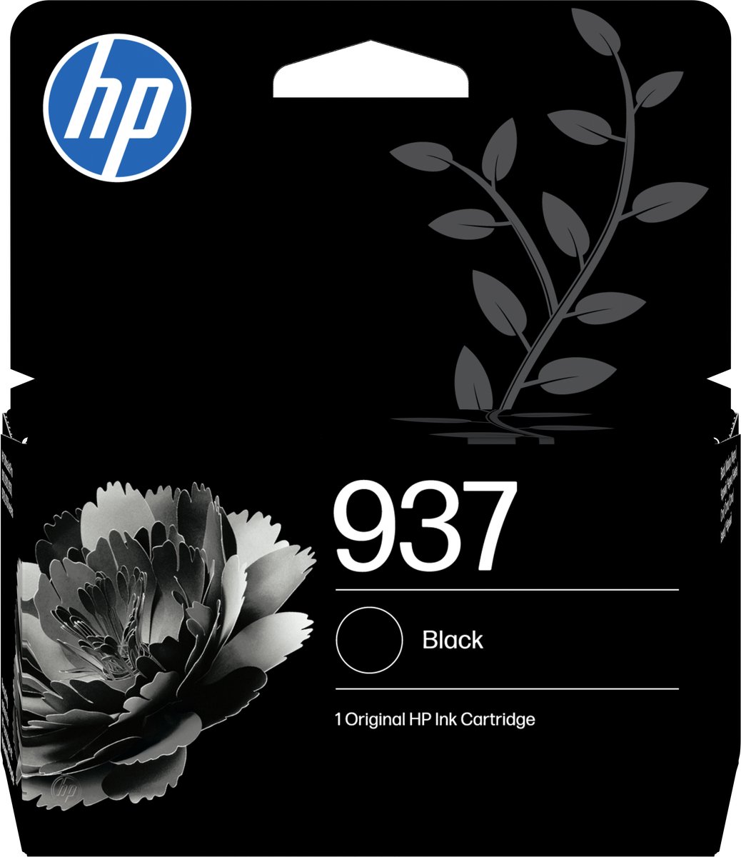 HP 937 originele zwarte inktcartridge