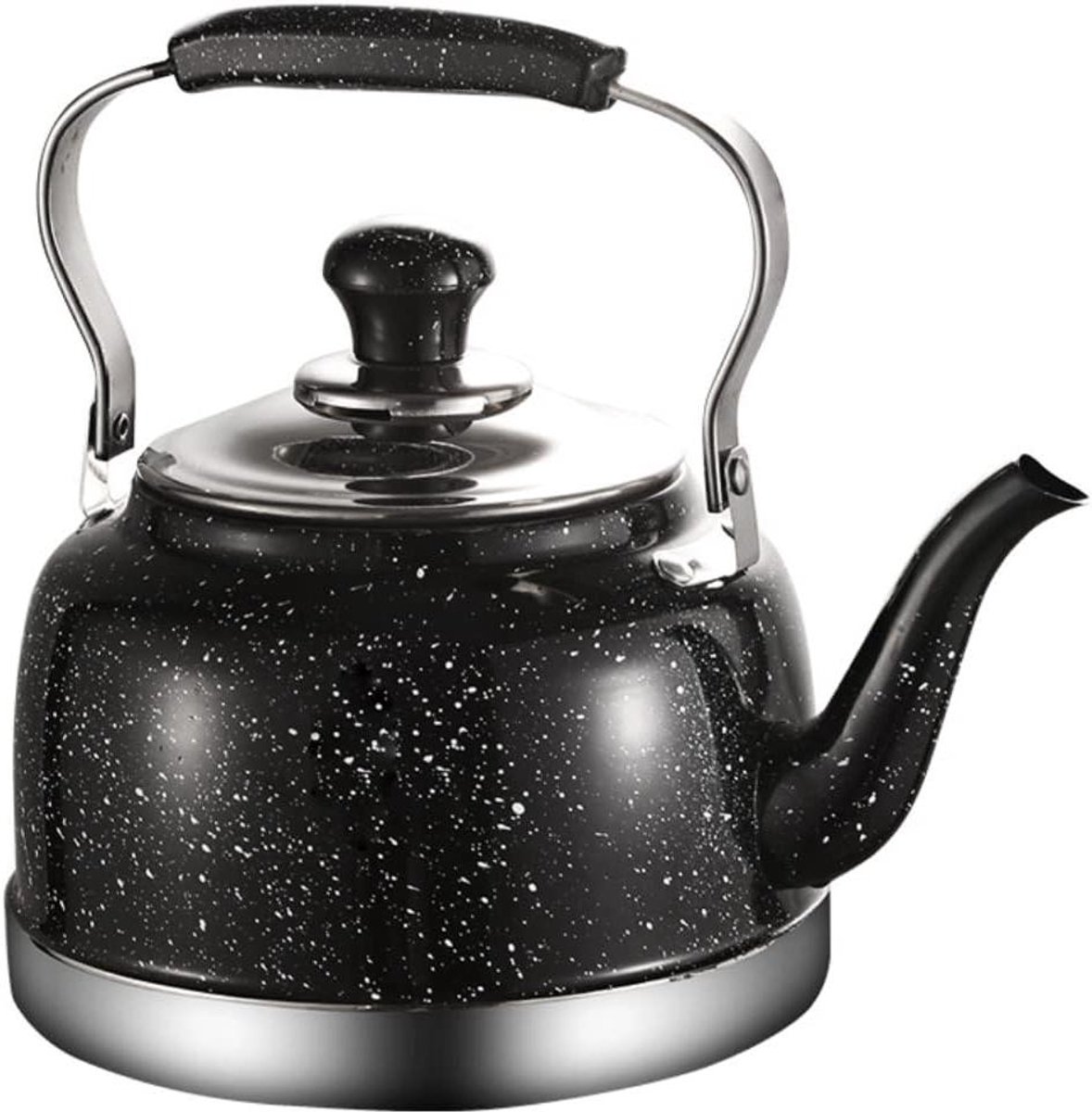 Waterkoker Roestvrij Staal - Theeketel Fluitketel - Water Koken - Met Theezeefje - 2 Liter - Zilver