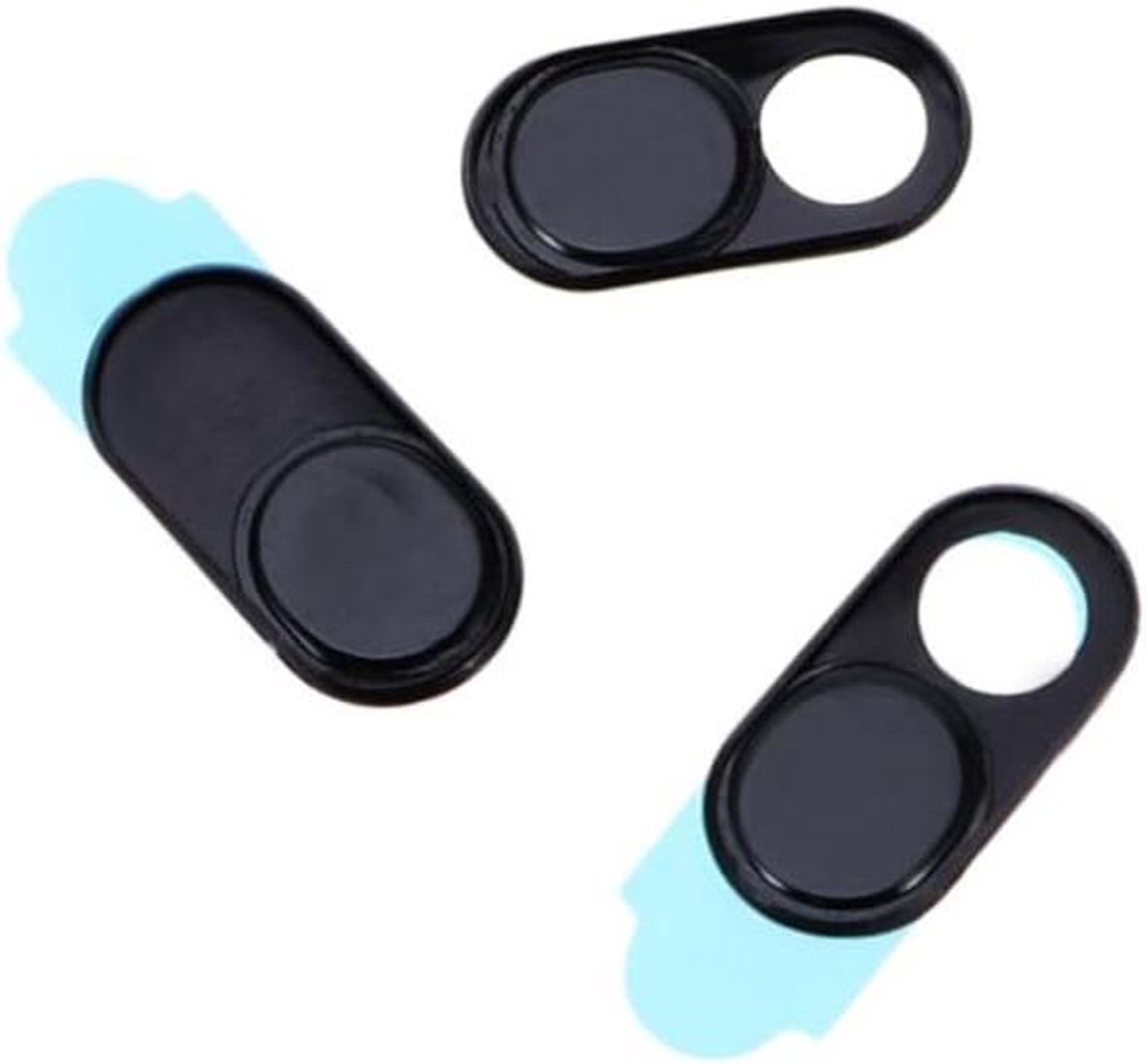 Webcam Cover - Privacy Slider - Digitale Veiligheid - Ultradun Ontwerp - 0.2 cm Hoogte - Zwart