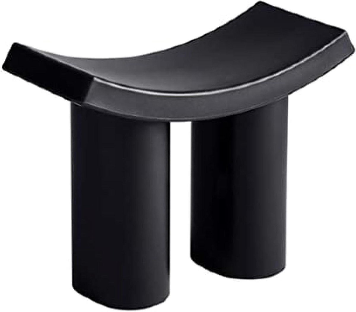 Plastic Lage Kruk - Douche Zitje - Comfortabel Zitten - Waterdicht Anti-Slip - 58x26x45CM - Zwart