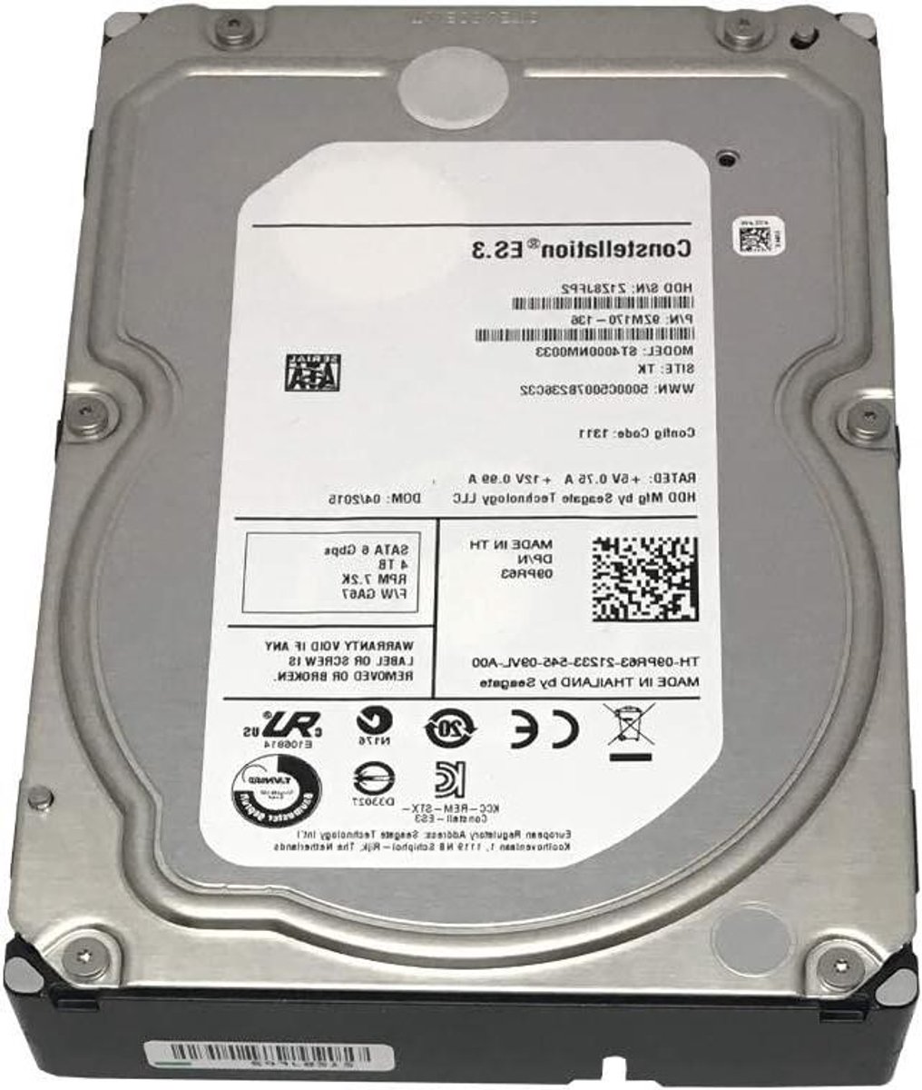Interne Harde Schijf - Opslag Schijf - Server Opslag - 24/7 Intensief Gebruik - 4 TB - Grijs