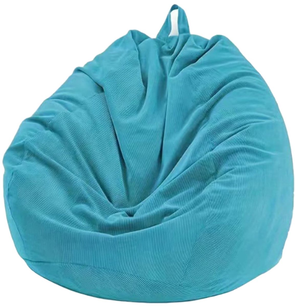 Hemelsblauwe katoen-linnen zitzakhoes 100×120cm zonder vulling | Comfortabel en duurzaam voor tieners en volwassenen | Ideaal voor woonkamer, slaapkamer en speelkamer