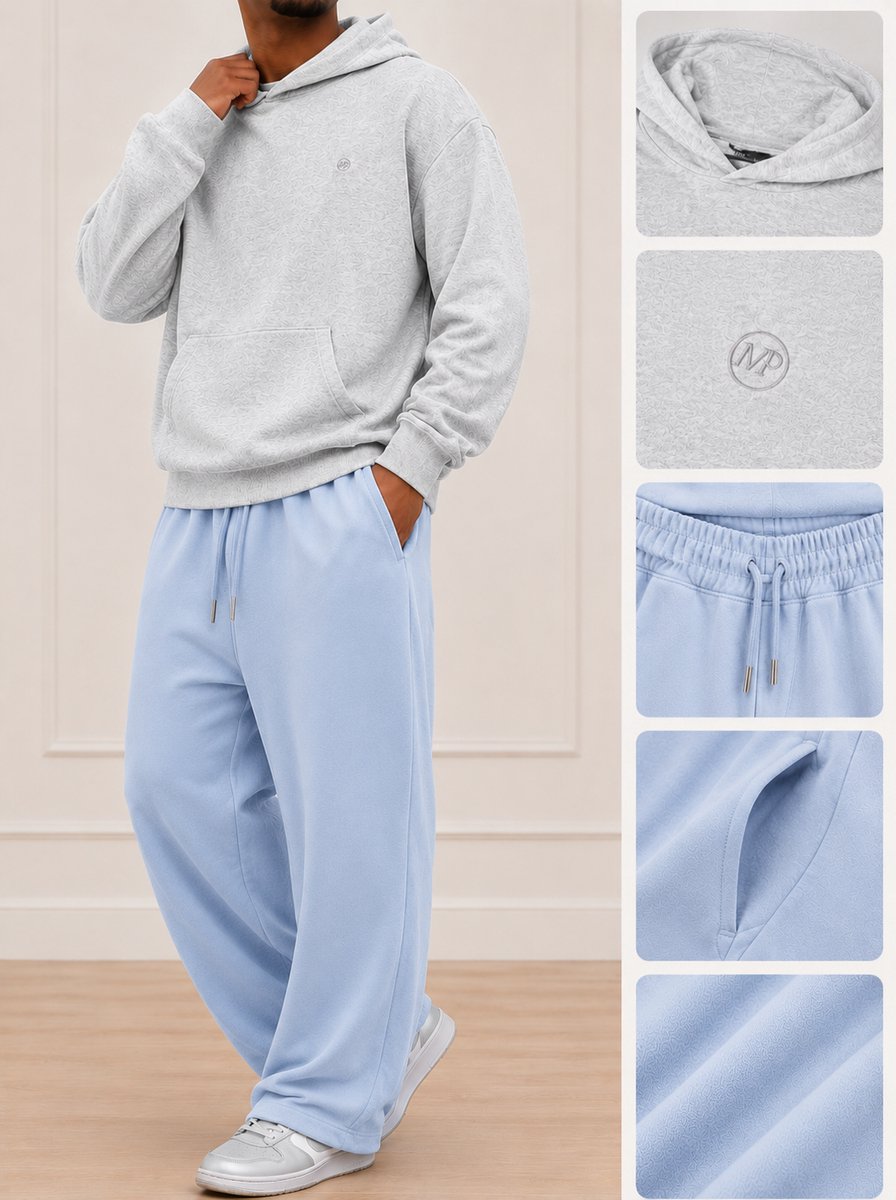 OVERSIZED SWEATPANTS CLOUD BLUE L