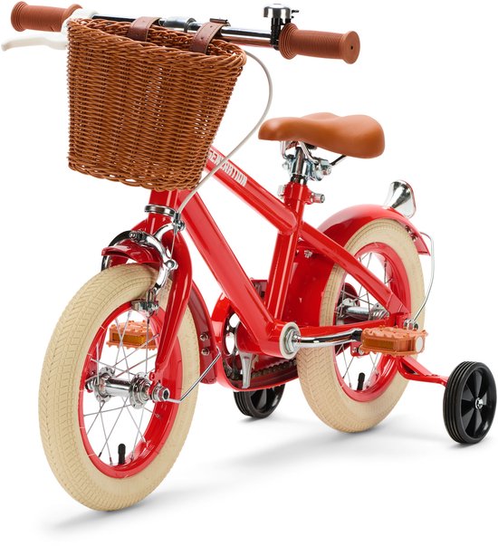 Generation Retro 12 inch Rood - Kinderfiets met Mandje van Generation — afbeelding 2
