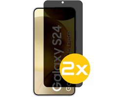 Privacy Screenprotector Geschikt Voor Samsung S24 - Volledige Beschermglas - 2 Stuks