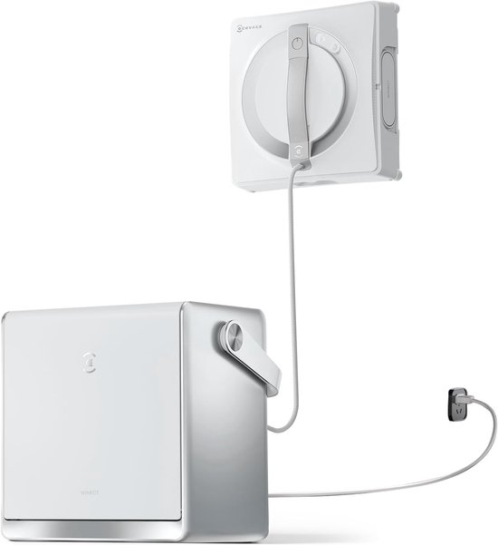 ECOVACS WINBOT W2 PRO OMNI Robot ramenreiniger–Ramenwasser–Ruitenreiniger – WIN-SLAM 4.0 intelligente routeplanning– 6-in-1 multifunctioneel station–12-traps veiligheidssysteem–Dubbele stroommodus–Voor ramen–Spiegels–Glazen deuren