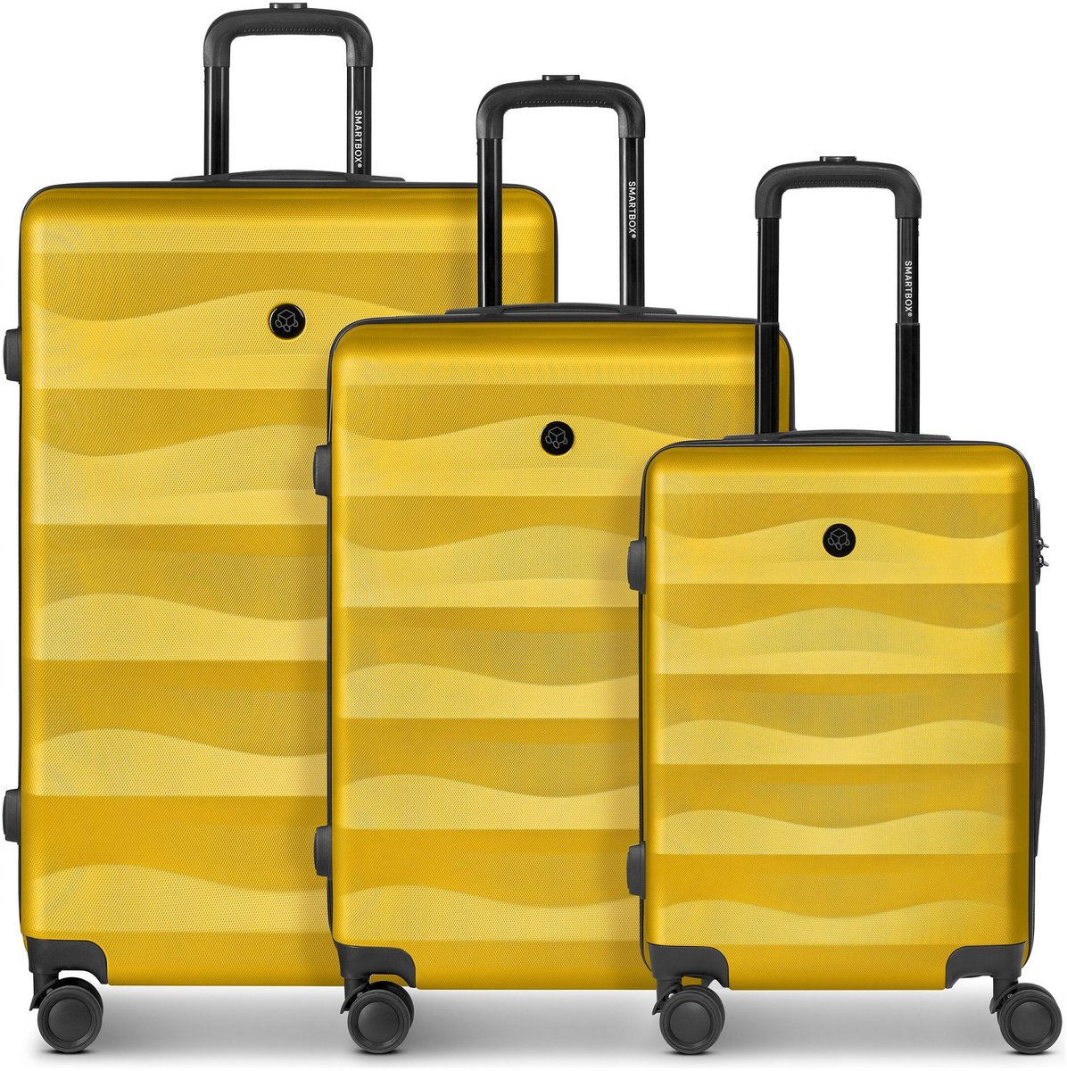 Smartbox Edition 03 4 wielen Kofferset 3-delig - Harde bagage - Combinatieslot - dark-yellow
