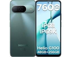 DOOGEE B10 4G - Robuuste smartphone - Robuuste telefoon - 48GB RAM + 256GB ROM (2TB/TF) - 6,63 inch FHD 120Hz - 7600mAh/33W - IP68/IP69K - Helio G100 - Android 16 - NFC - Vingerafdruk - Gezichtsherkenning