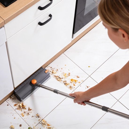 Vloerborstel Lange Steel - Schrobborstel - Grondig Schoonmaken - Verstelbaar Handvat - 36 cm - Niet gespecificeerd — afbeelding 4