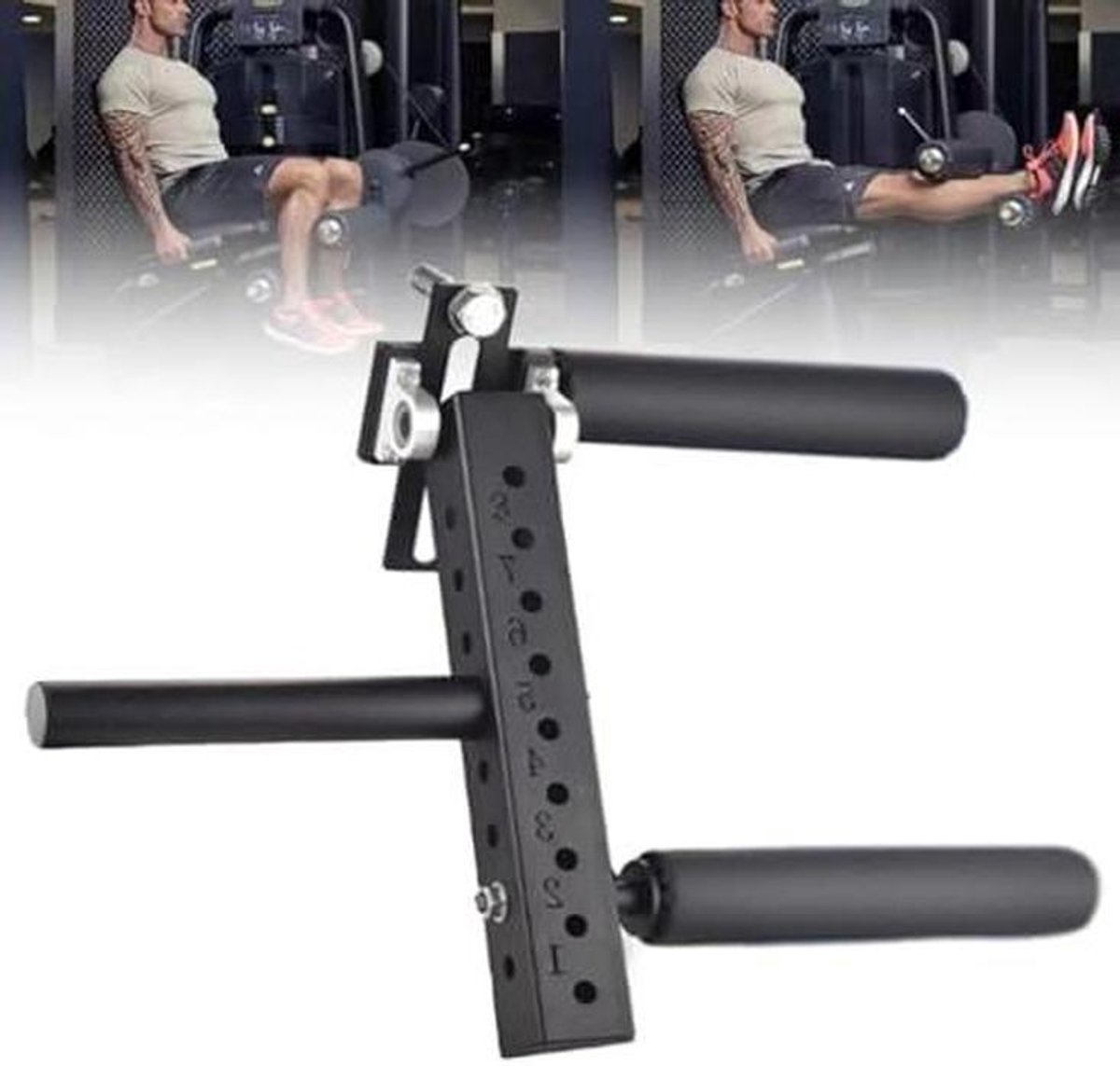 Been Accessoire - Leg Curl Extension - Onderlichaam Training - 8 Posities Verstelbaar - 272 kg Capaciteit - Zwart