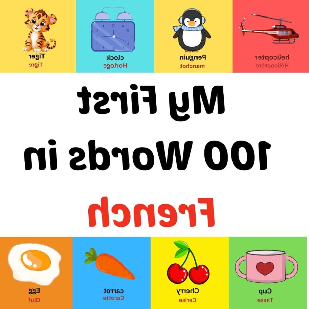 Kinder Leerboek - Woordenboek - Taal Leren - Vrolijke Platen - 29 Pagina's - Meerkleurig