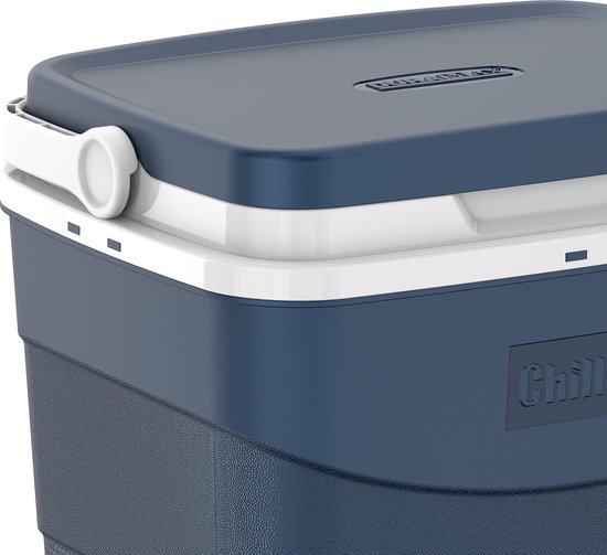 Koelbox - IJsbox Picknickbox - Buitenactiviteiten Opslag - Handvat Vergrendeling - 24 Liter - Blauw van Koelbox. — afbeelding 4
