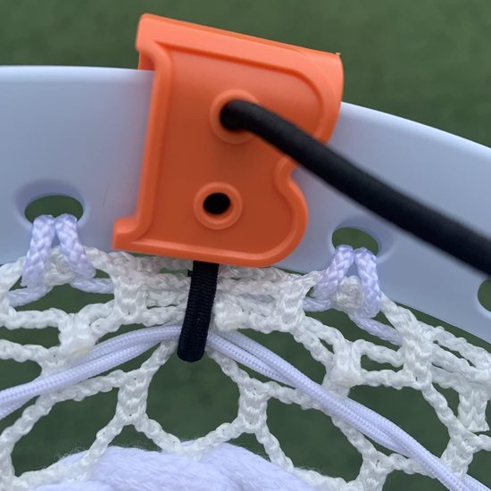 Lacrosse Bal Trainer - Oefenbal met Koord - Hand-oog Coördinatie - Past op Alle Stokken - 1 Pack - Oranje — afbeelding 2