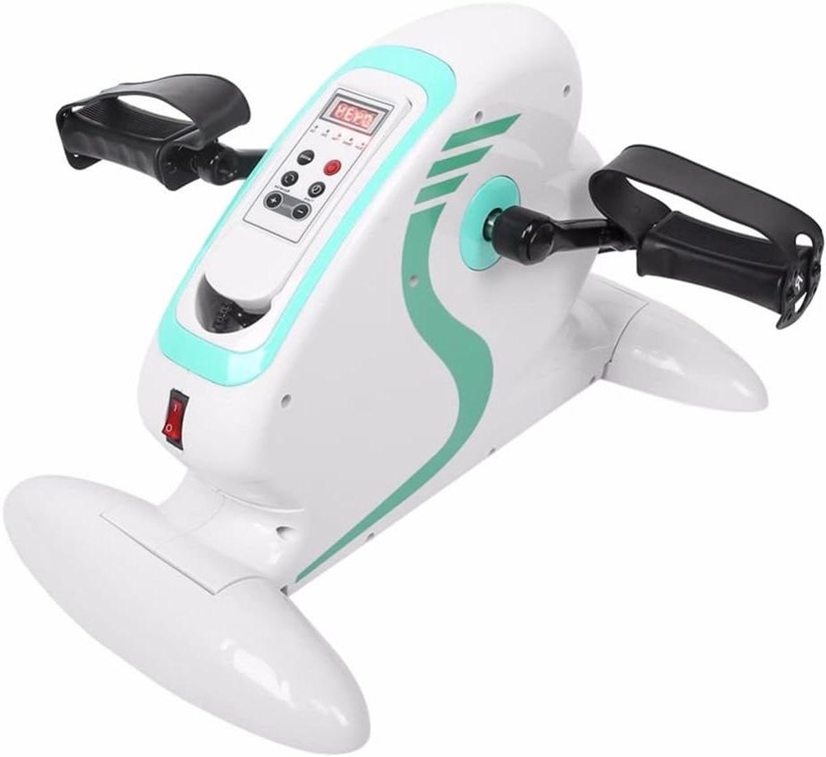 Mini Hometrainer - Traptrainer Fitnessfiets - Arm Been Training - Gemotoriseerde Pedaalactie - 12 Snelheden - Zwart