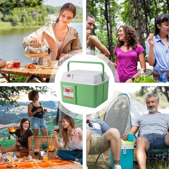 Draagbare koelbox - Mini koeler - Buitenactiviteiten - Waterdicht en lekvrij - 5 of 8 liter - Groen — afbeelding 2
