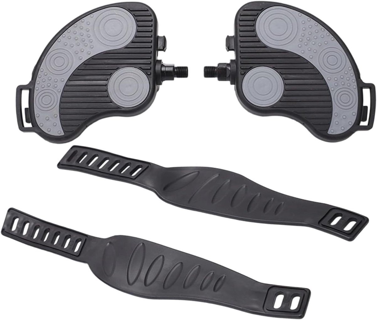 Hometrainer Pedalen - Fiets Vervanging - Thuis Trainen - Antislip Ontwerp - 9/16 of 1/2 inch - Zwart