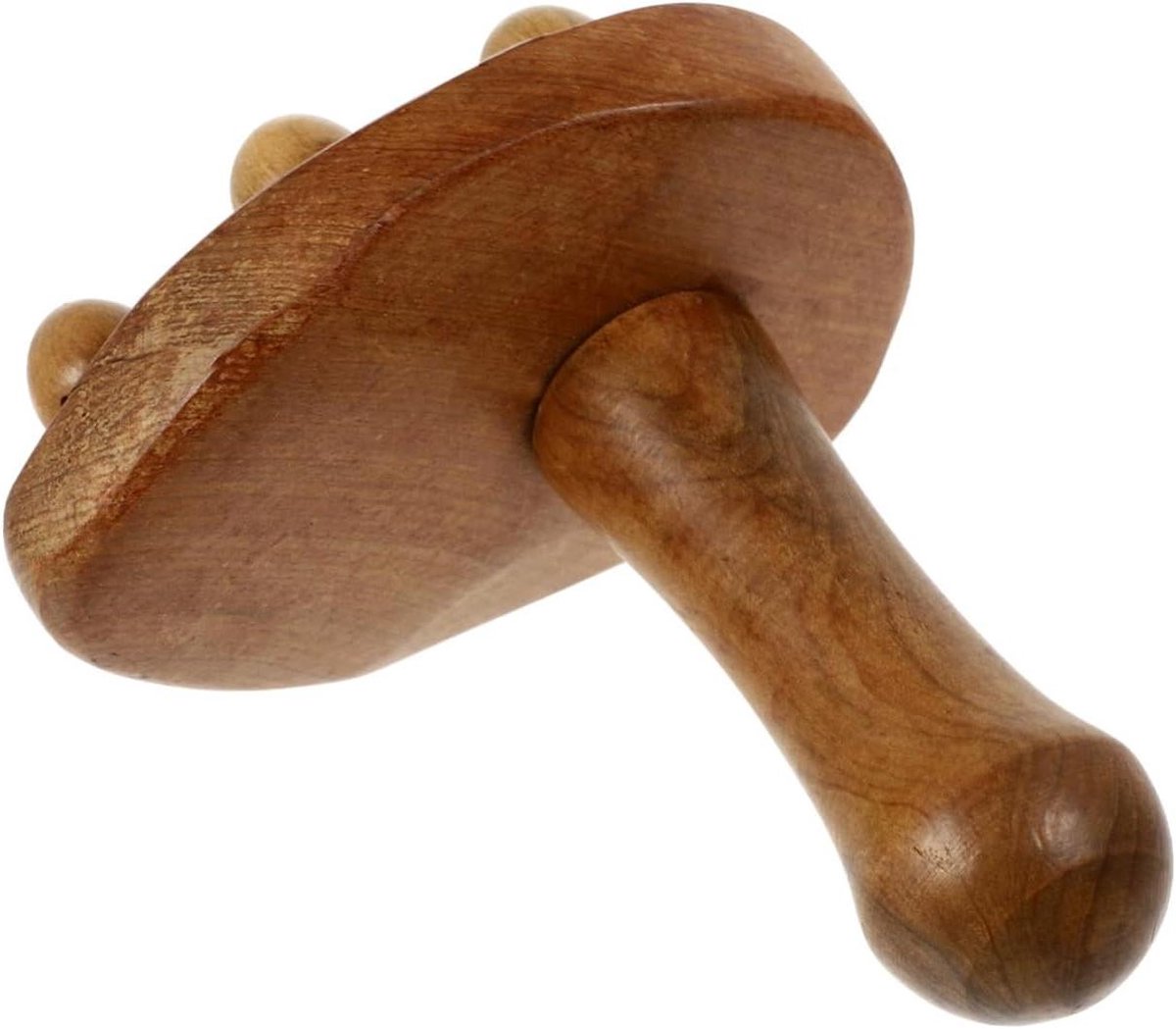 Houten Massage Apparaat - Voetvormig Hulpmiddel - Spierontspanning Bevorderen - Creatief Partikel Ontwerp - 9 x 9 x 9 cm