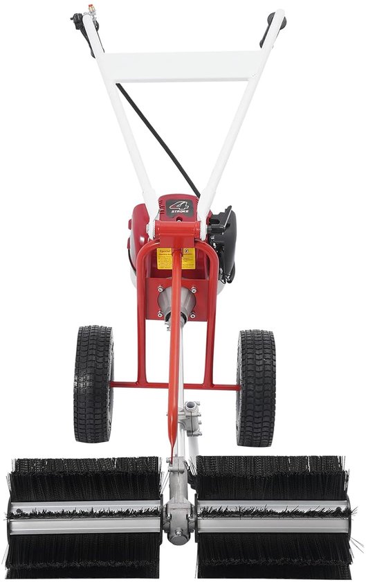 Benzine Veegmachine - Motorbezem - Buiten Reinigen - Krachtige 4-takt motor - 60 x 60 x 96 cm — afbeelding 4