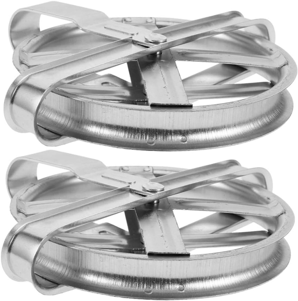 Waslijn Katrol - Kleding Ophangen - Drogen van Kleding - Soepele Bedrijfing - 2 stuks - Zilver