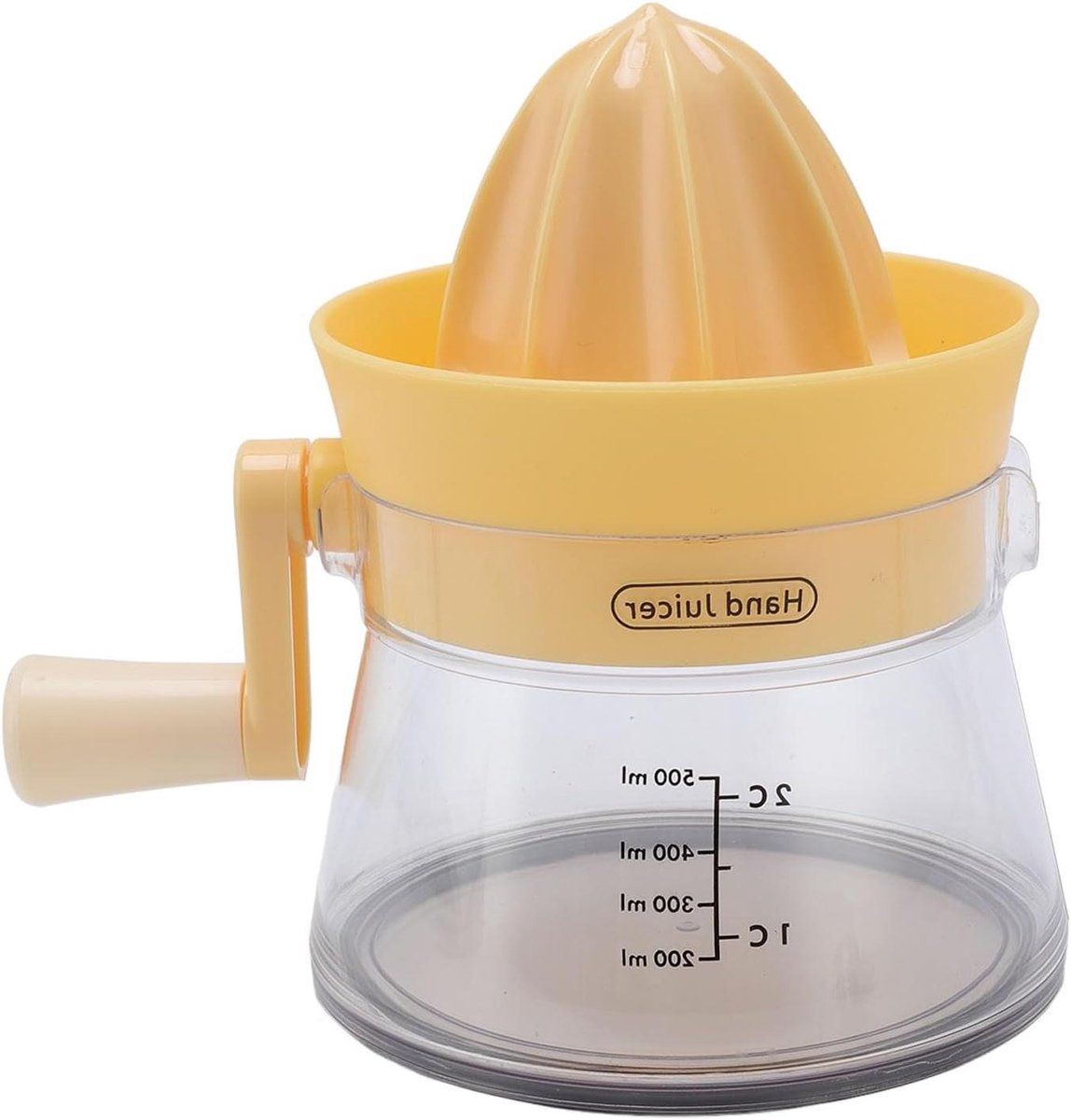 Handmatige Citruspers - Citroenpers Handpers - Sap Maken - Spiraalpers Technologie - 500 ml - Wit