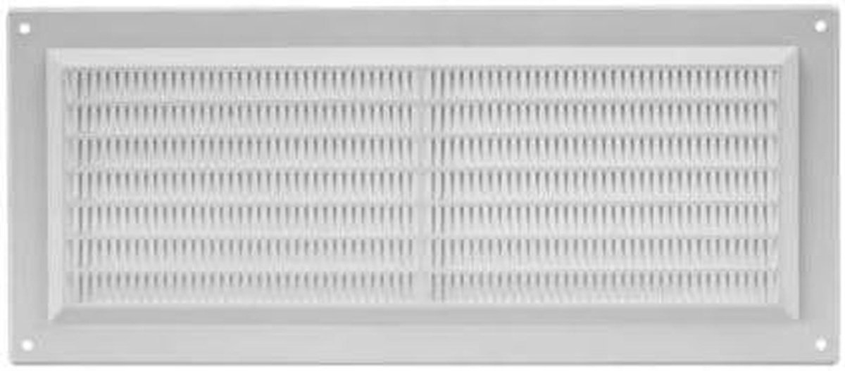 Ventilatieplastic Rooster - Afdekplaat - Luchtstroom Reguleren - Gemaakt van kunststof - 130 x 300mm - Grijs