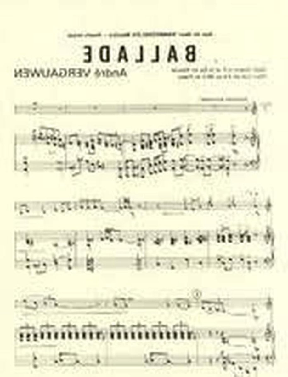 Muziekstuk Hoorn - Compositie Piano - Muziek Uitvoeren - Voor Hoorn en Piano - 1996 - N.v.t.