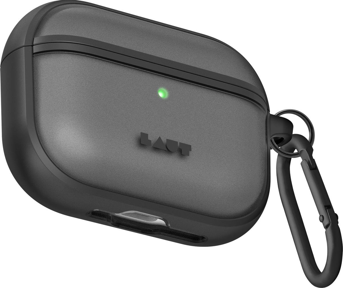 LAUT HUEX Protect AirPods Pro 3 Hoesje – Zwart – Semi Transparant – Schokbestendig TPU + PC Case