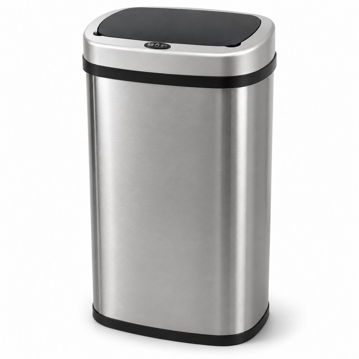 Five Stars® Prullenbak met Sensor - 60 Liter - Afvalbak RVS - Vuilnisbak - Soft Close Deksel - Zilver