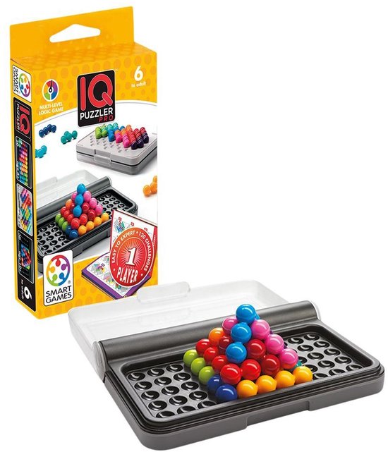SmartGames IQ Puzzler Pro - Logisch Denkspel & Reispuzzel - 120 Opdrachten in 2D en 3D - Educatief Solospel voor Kinderen en Volwassenen - Vanaf 6 Jaar