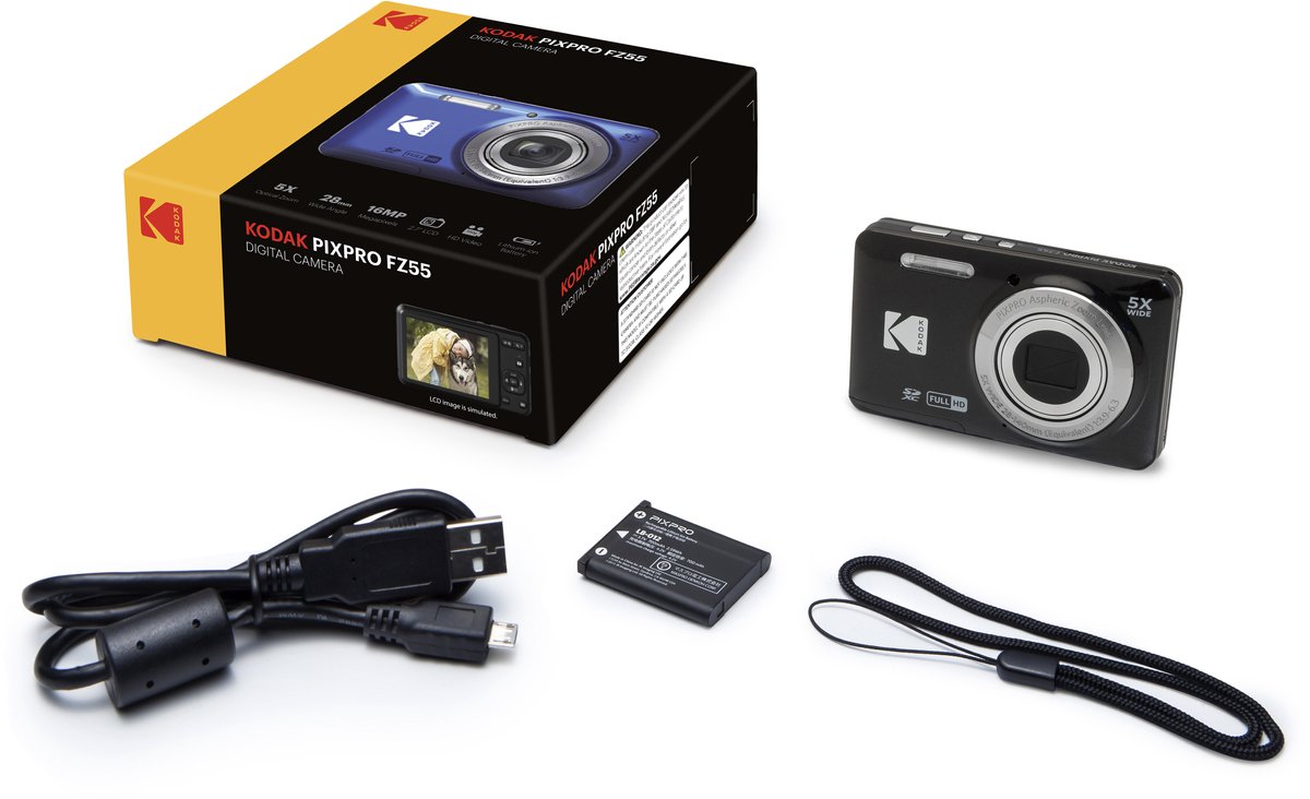 Kodak Pixpro FZ55 - Compactcamera - Zwart | bol