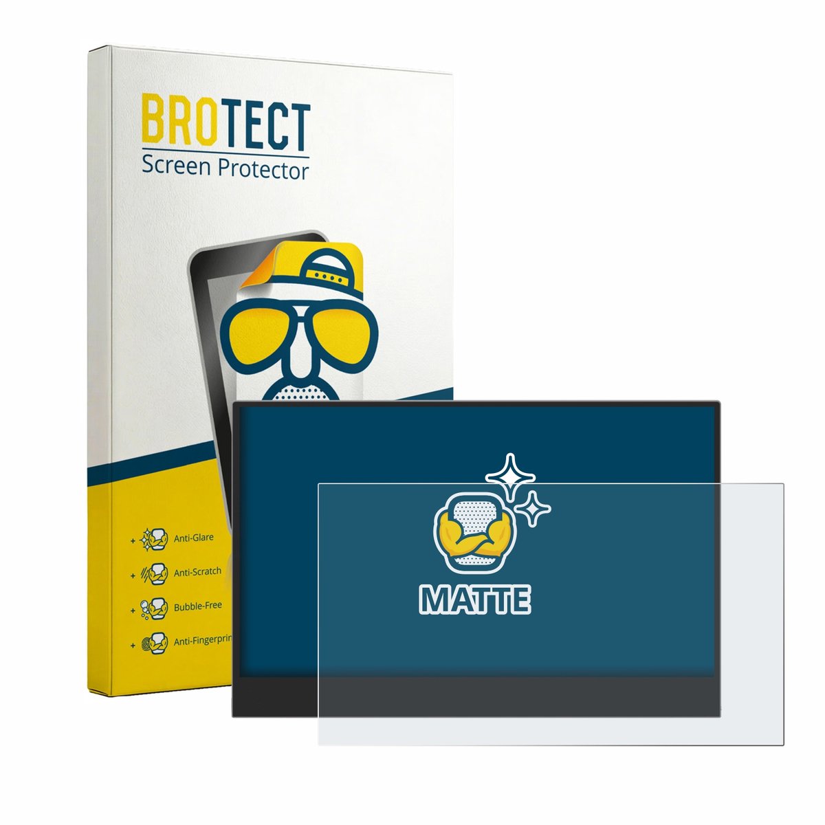 BROTECT - Screenprotector voor Lenovo L16 Mobile Monitor 16" - Folie Beschermfolie matte