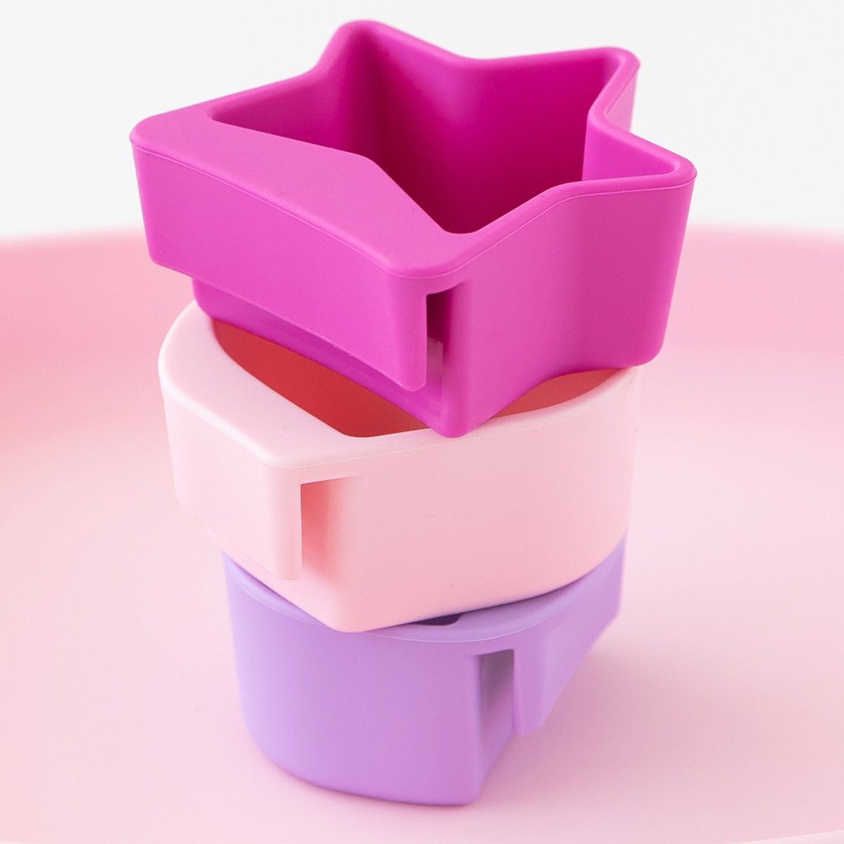 Bumkins - Little Dippers | Siliconen Dipbakjes voor aan de Rand van een Bord of Kom (3 stuks) - Lollipop