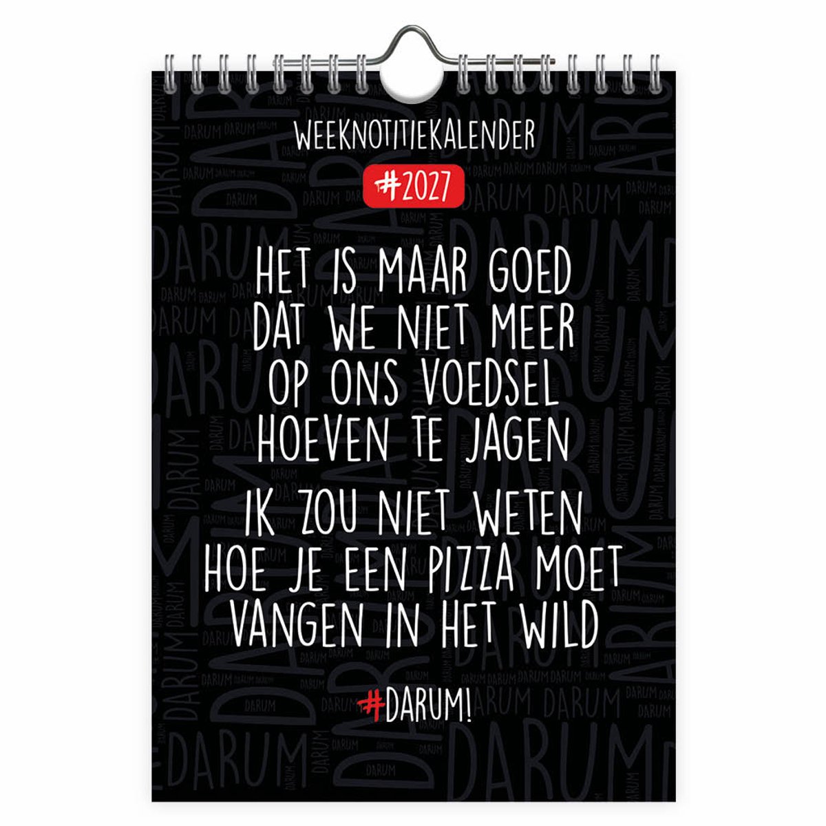 Darum WEEKnotitiekalender 2027