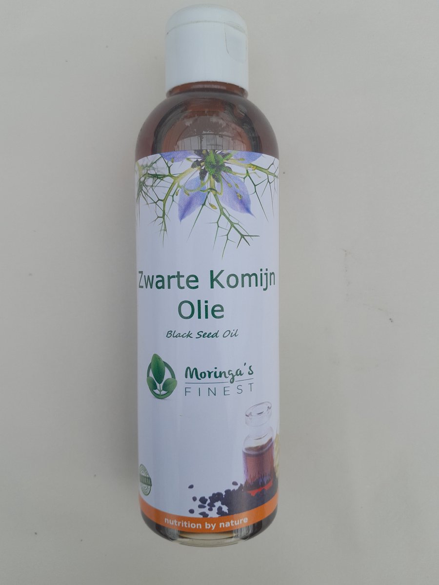 Moringa's Finest - Zwartzaad olie - koudgeperst - Nigella sativa olie - 200 ml