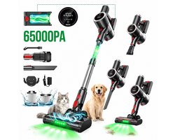 Prasky P1MAX - Steelstofzuiger Draadloos - 65000Pa - 50 Minuten - Afneembare Batterij - Geluidsniveau 70 dB
